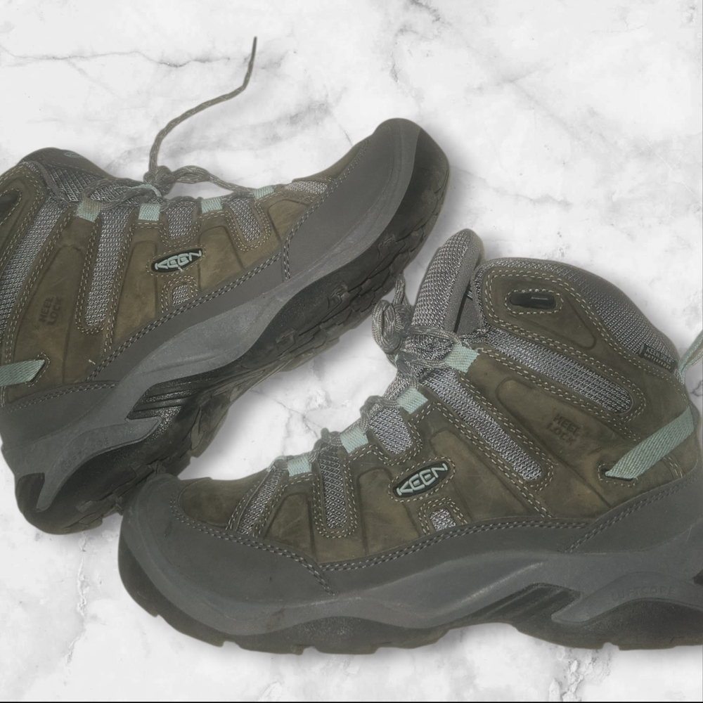 Keen Women's Hiking Boots - Tan, Gray, Teal